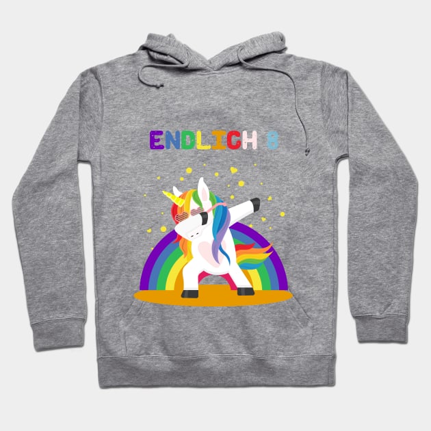 8th birthday unicorn Hoodie by NI78